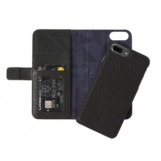 Etui - portfel skórzany 2 w 1 Decoded (czarny) - DECODED Leather 2-in1 Wallet Case iPhone 8 Plus / 7 Plus/ 6 Plus/ 6s Plus