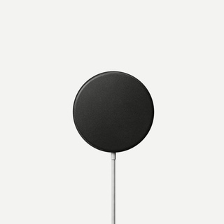 Nomad Leather Cover For MagSafe Charger (Black)